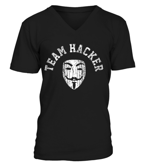 Hacker Computer Vintage Gift Funny Programmer T-shirt V-Neck T-shirt
