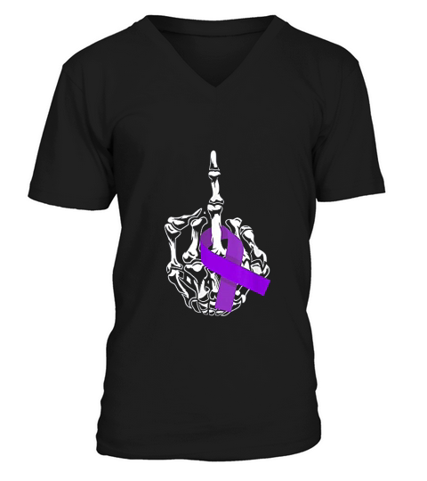 Middle Finger Pancreatic V-Neck T-shirt