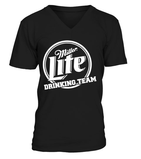 Miller Lite Drinking Team V-Neck T-shirt