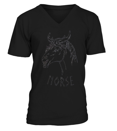 Norse Norwegian Horse Pun Dad Joke Viking V-Neck T-shirt