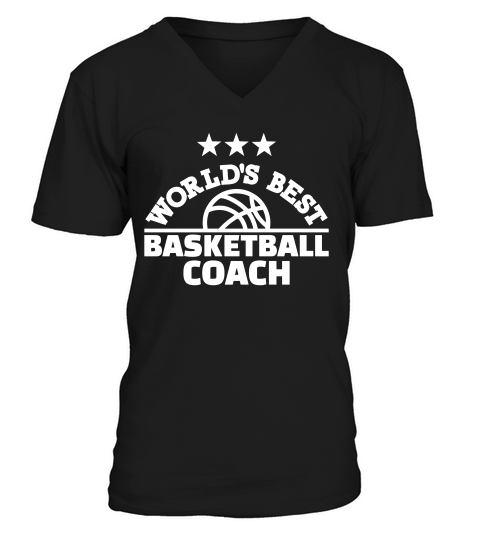 Worlds Best Basketball Coach V-Neck T-shirt