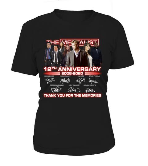 The Mentalist 12th anniversary thank you for the memories signatures Women's T-Shirt