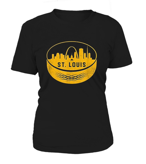 Vintage St. Louis Missouri Cityscape Hockey Retro Women's T-Shirt