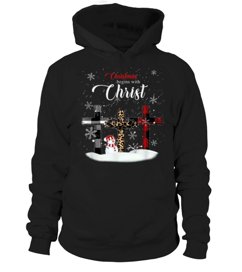 Awesome Christmas Begins With Christ Xmas Gift Sweater Hoodie Unisex