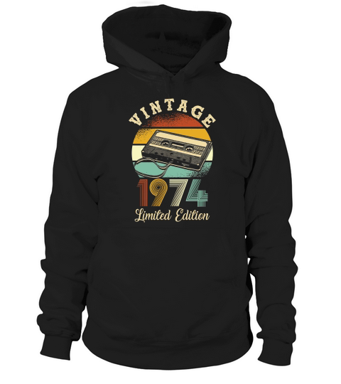 Vintage 1974 V-neck T-Shirt Woman Hoodie Unisex