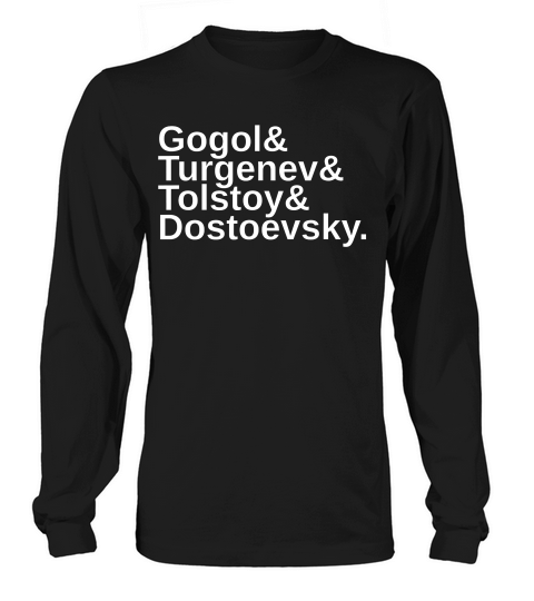 The Russian Literature List T-shirt Long sleeved Unisex