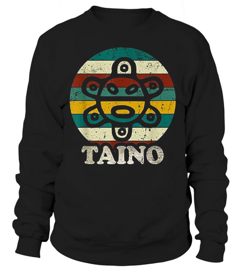 Vintage Sun Distressed Taino Sun Symbol Gift Taino Sweatshirt Unisex