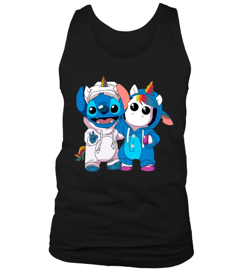 Baby Unicorn And Stitch Tank Top Unisex