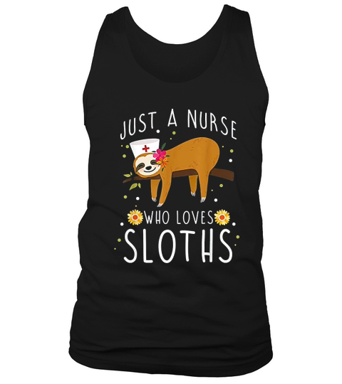 Cute Animal Sloth Lover Women Girls Medical Nurse Tank Top Unisex