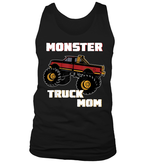 Cute Monster Truck Mom T Shirt Women Mothers Trucks Gift Tank Top Unisex