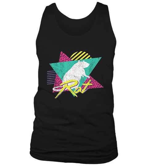 Vintage Retro 80s Or 90s Cool Rat Tank Top Unisex