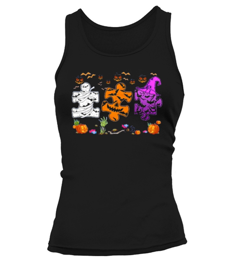 Cute Halloween Puzzle Tank top Woman