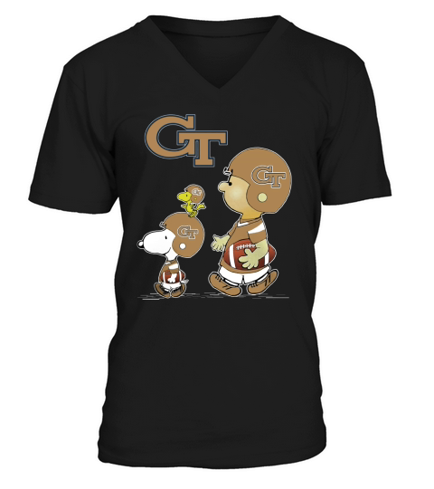 ca-sport-baseball-Georgia Tech Yellow Jackets V-Neck T-shirt
