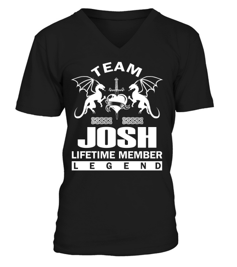 Funny Teamjosh Lifetime Member Legend V-Neck T-shirt