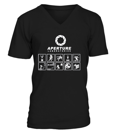 Portal Aperture Science Laboratories V-Neck T-shirt