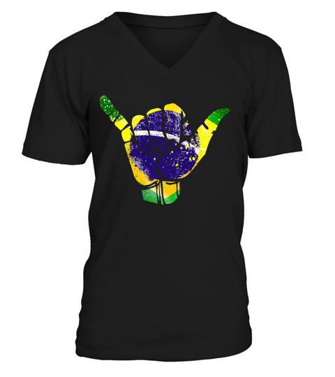 Shaka Bjj Brazilian Jiu Jitsu T-shirt V-Neck T-shirt