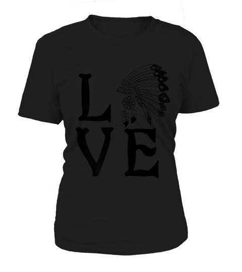 Love Indian Headdress American Indian Heritage T-shirt Women's T-Shirt