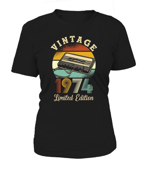 Vintage 1974 V-neck T-Shirt Woman Women's T-Shirt