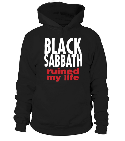 Vintage 1990s Black Sabbath Ruined My Life Hoodie Unisex