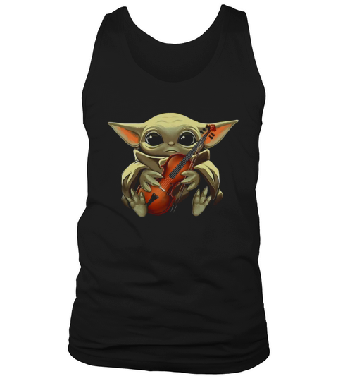 Baby Yoda Hugging Violin Tank Top Unisex