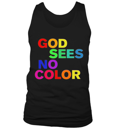 God Sees No Color Tank Top Unisex