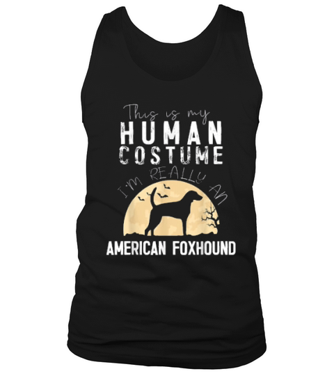 Halloween Human Costume American Foxhound Creepy Horror Tank Top Unisex