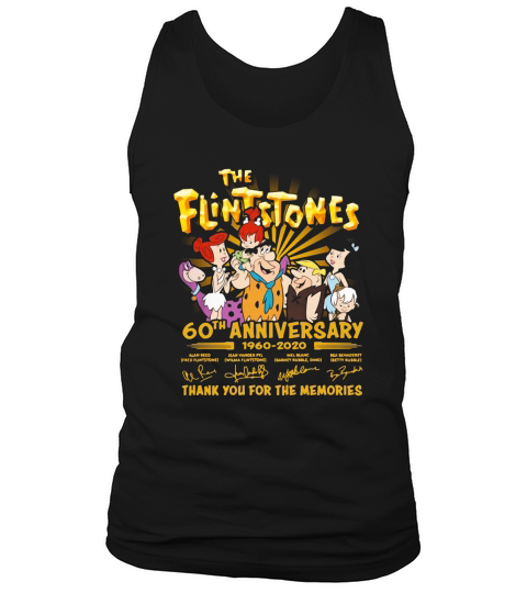 The Flintstones 60th Anniversary 1960 2020 thank you for the memories Tank Top Unisex