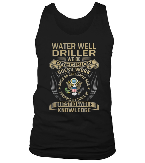 WATER WELL DRILLER Wedo Tank Top Unisex