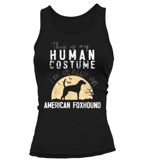 Halloween Human Costume American Foxhound Creepy Horror Tank top Woman