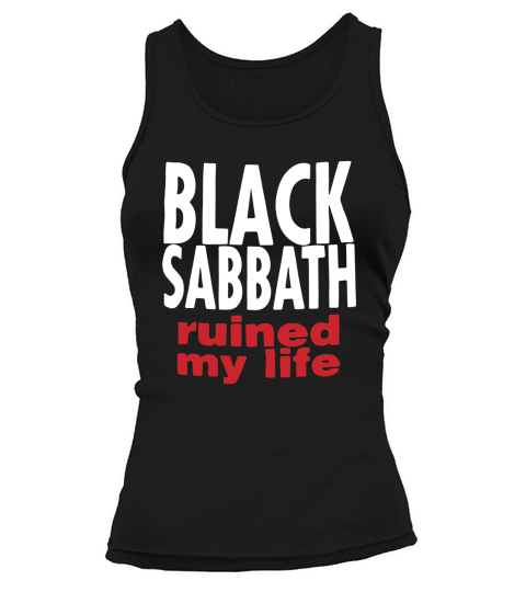 Vintage 1990s Black Sabbath Ruined My Life Tank top Woman