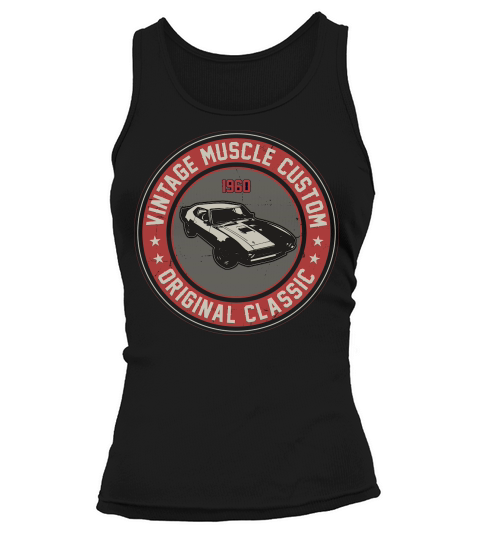 vintage muscle car vector (1) Tank top Woman