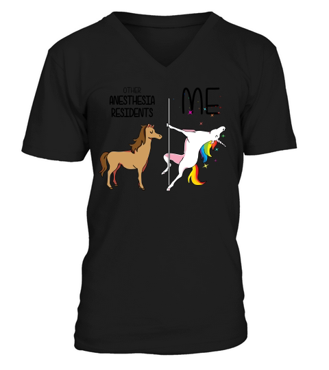O-ther Anesthesia Residents  - Funny Unicorn Job Title V-Neck T-shirt