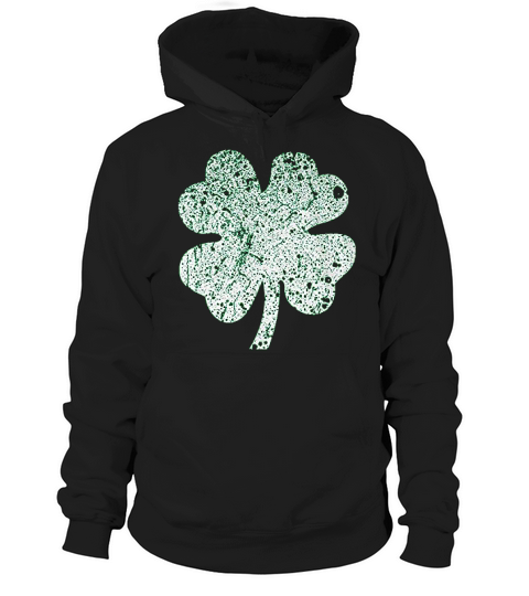 Four Leaf Clover St Patricks Day Hoodie Unisex