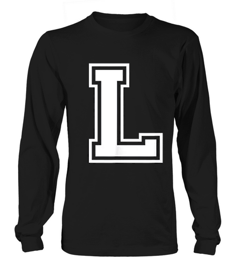 Letter L Alphabet Name Initial School Sports Team Long sleeved Unisex