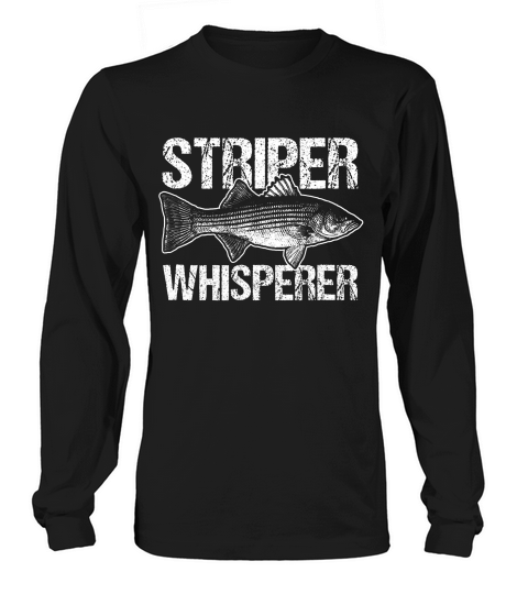 Striper Whisperer Striper Fishing Shirts For Men Long sleeved Unisex