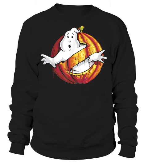 Ghostbusters Classic Logo Halloween Pumpkin Graphic Sweatshirt Unisex