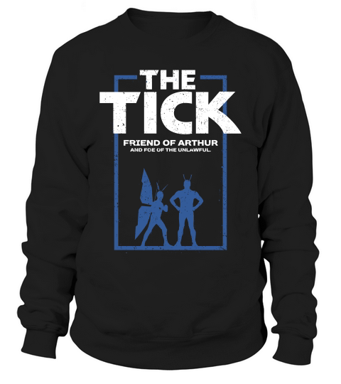 The Tick Friend Of Arthur Vintage Silhouette Graphic T-shirt Sweatshirt Unisex
