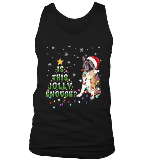 Akita Santa Is This Jolly Enough Christmas Tank Top Unisex