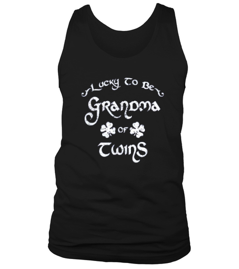 Lucky To Be A Grandma Of Twins Tank Top Unisex