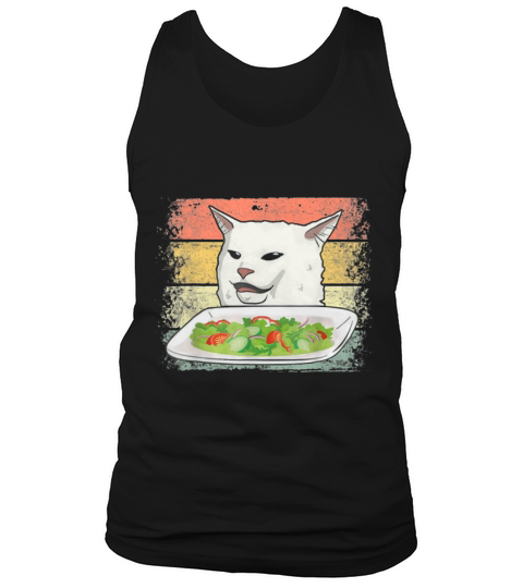 Smudge The Cat Women Yelling At A Cat Meme Vintage shirt Tank Top Unisex