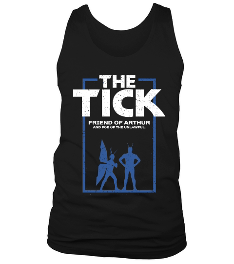 The Tick Friend Of Arthur Vintage Silhouette Graphic T-shirt Tank Top Unisex