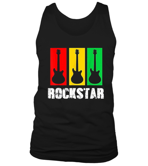 Vintage Guitar Rock And Roll Guitar Tank Top Unisex