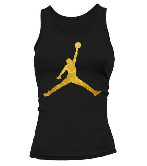 Gold Jordan Logo Tee Shirt, jordan, logo, air - Forever In My Heart Tank top Woman