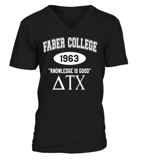 Faber College   Animal House V-Neck T-shirt