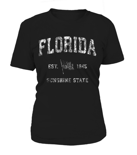Florida Vintage Us Flag Sports Design T-shirt Women's T-Shirt