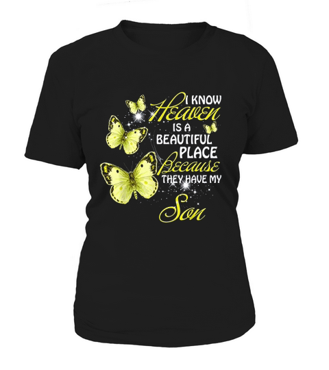 For Mem Women Loss Son My Son Is My Guardian Women's T-Shirt