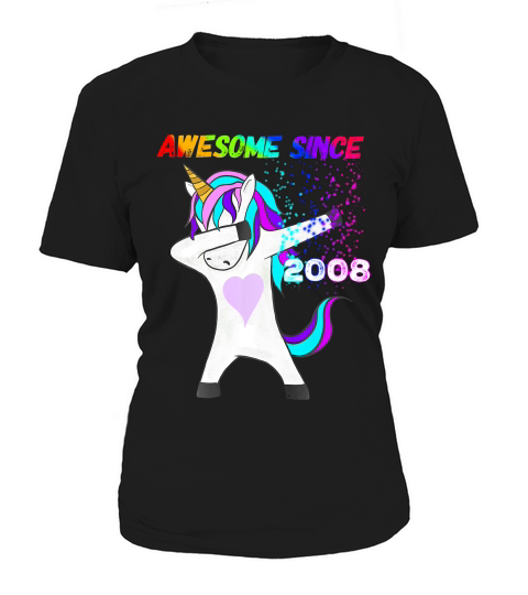 Girls 11th Birthday Unicorn Awesome Since 2008 T-shirt Women's T-Shirt