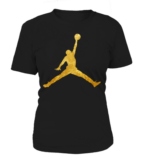 Gold Jordan Logo Tee Shirt, jordan, logo, air - Forever In My Heart Women's T-Shirt