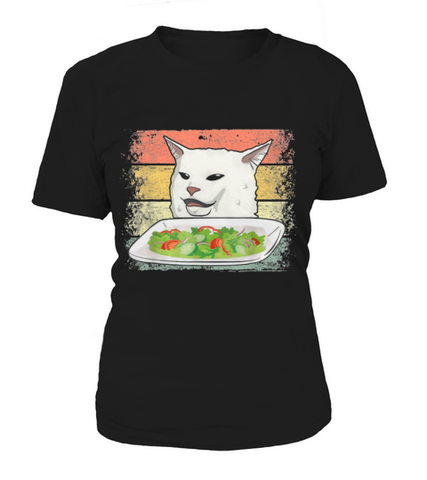 Smudge The Cat Women Yelling At A Cat Meme Vintage shirt Women's T-Shirt