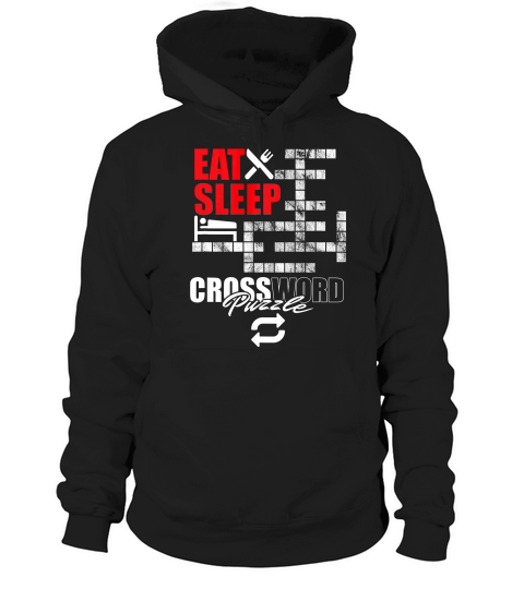 Eat Sleep Crossword Repeat Crossword Puzzle Solving T-shirt Hoodie Unisex